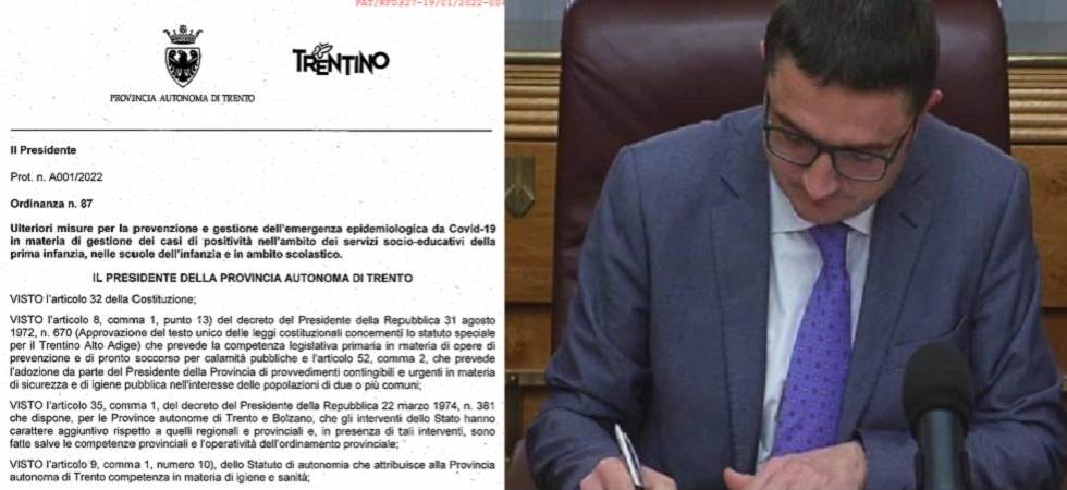 Covid, firmata l'ordinanza per la gestione dei casi nelle scuole